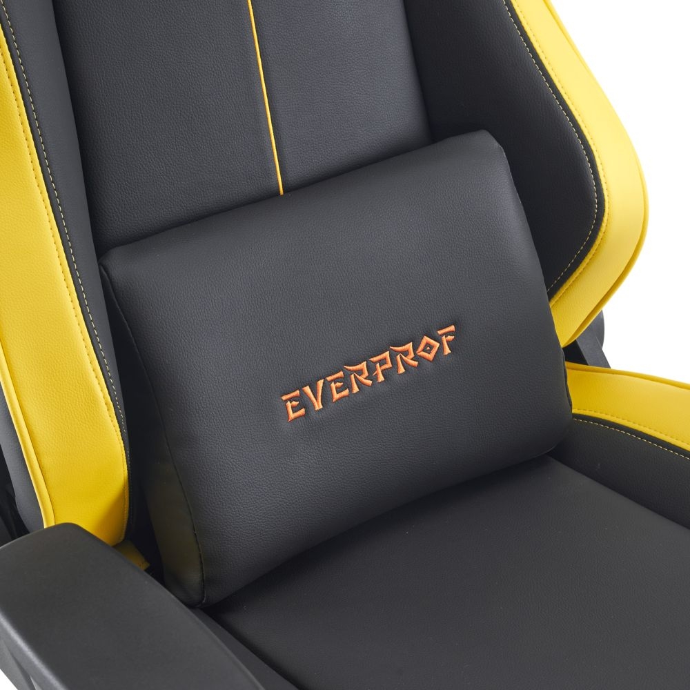 Кресло геймерское Everprof Rapid Экокожа Желтый