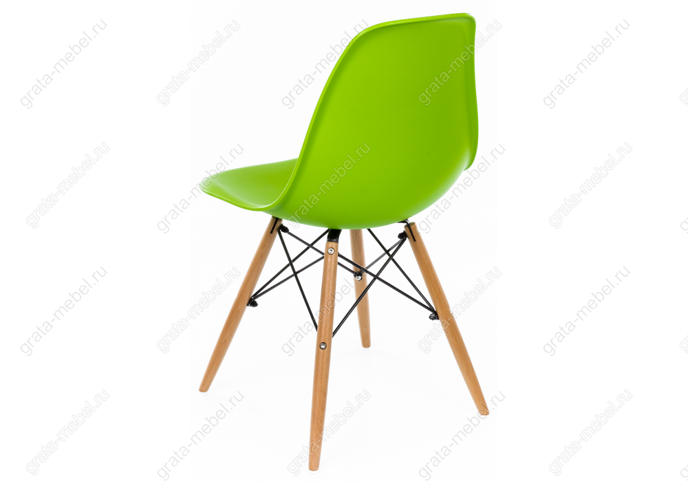 Стул деревянный Eames PC-015 green