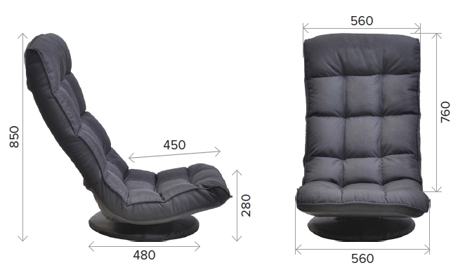 Геймерское кресло Everprof Jax Ткань Черный