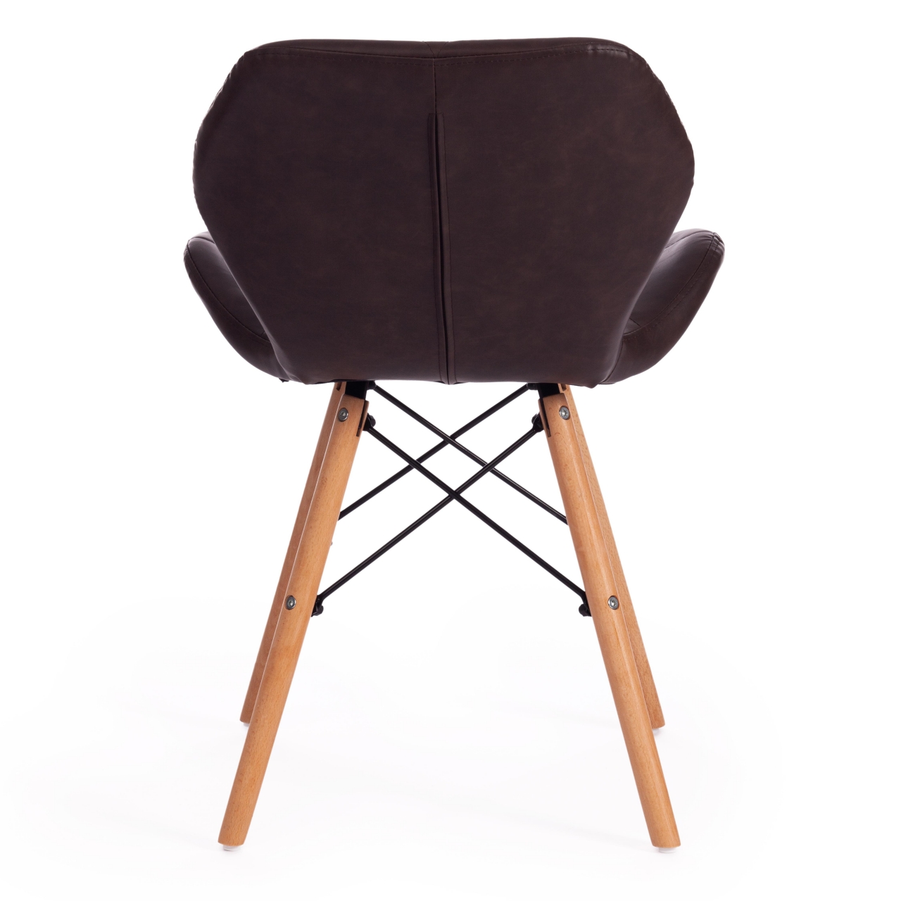 Стул STUTTGART (mod. 74) экокожа/дерево береза/металл, 50 х 47 х 73 см, коричневый 1