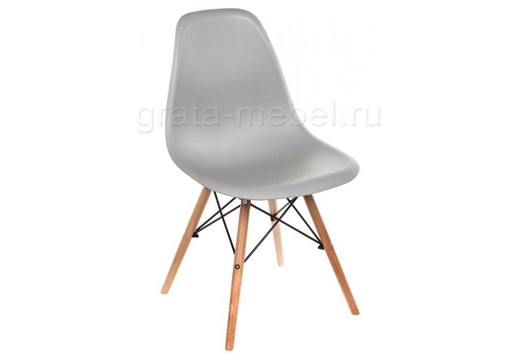 Стул деревянный Eames PC-015 grey