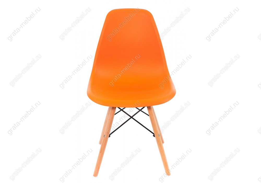Стул деревянный Eames PC-015 оранжевый