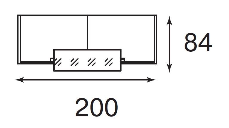 Factory Light Стойка L208 стекло 100 Белый/Орех