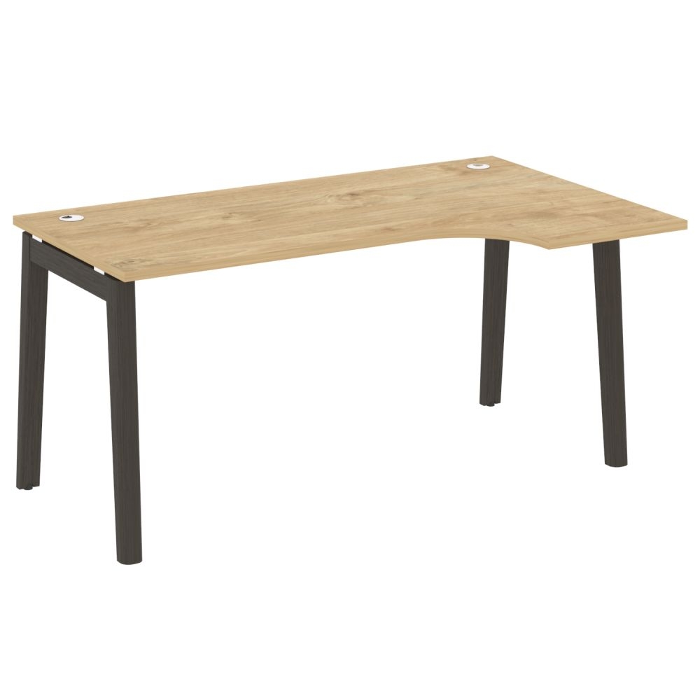 Стол эргономичный левый ONIX WOOD OW.SA-1(R) Тиквуд Светлый/Темный