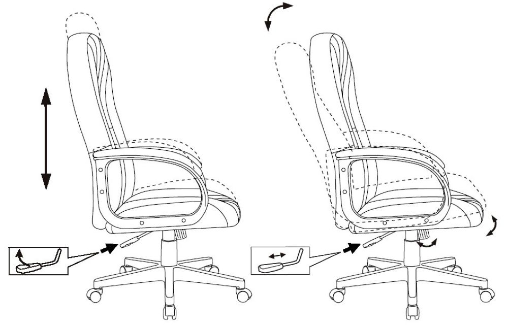 Кресло руководителя Бюрократ T-898/415-BLUE Синий 38-415