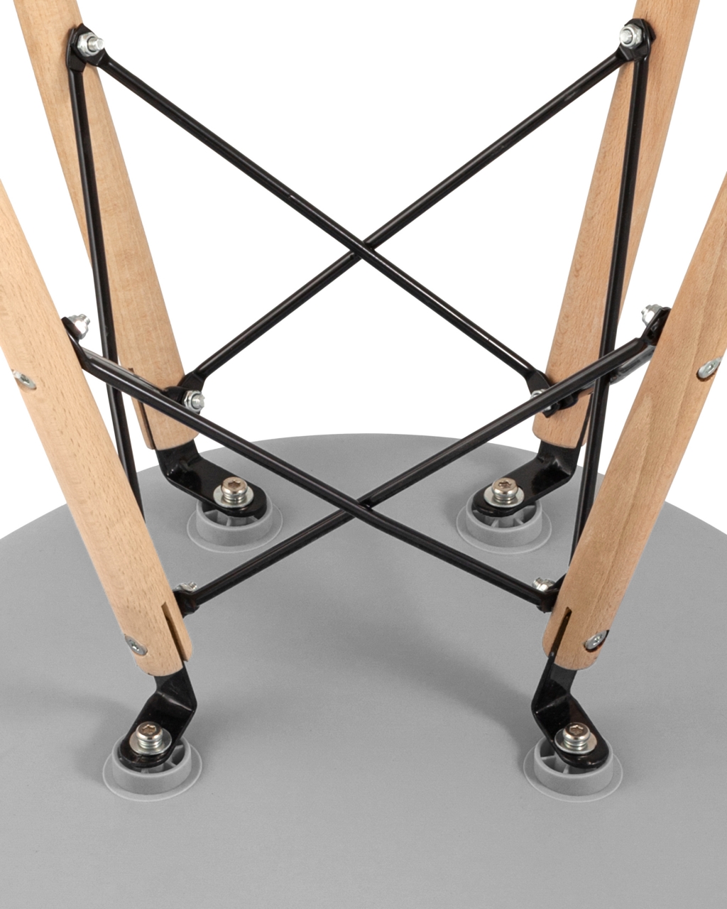 Стул Eames Style DSW синий (разборный каркас)