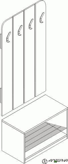 Прихожая Проспект Гм.ПР-4 бук светлый