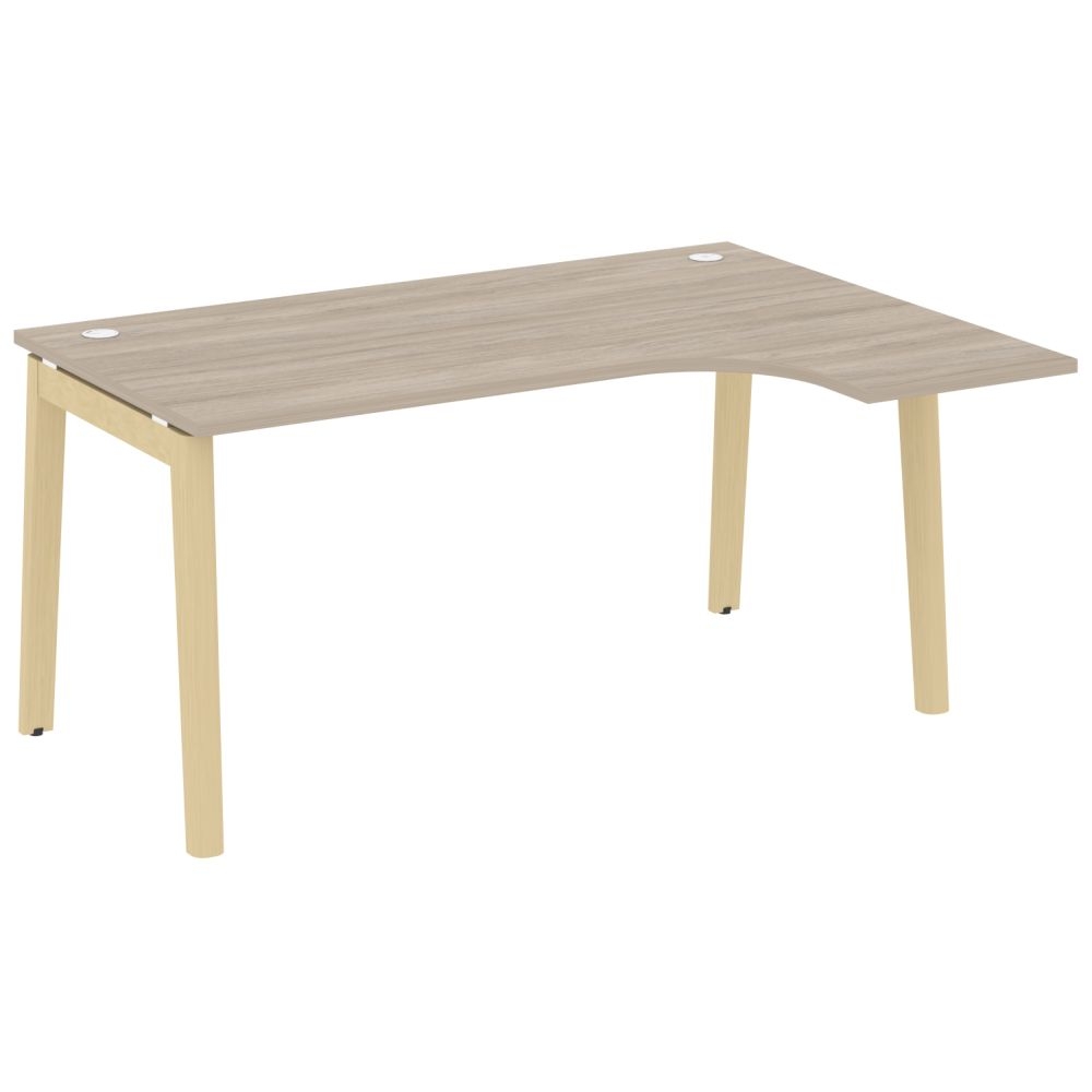 Стол эргономичный левый ONIX WOOD OW.SA-4(R) Дуб Аттик/Светлый