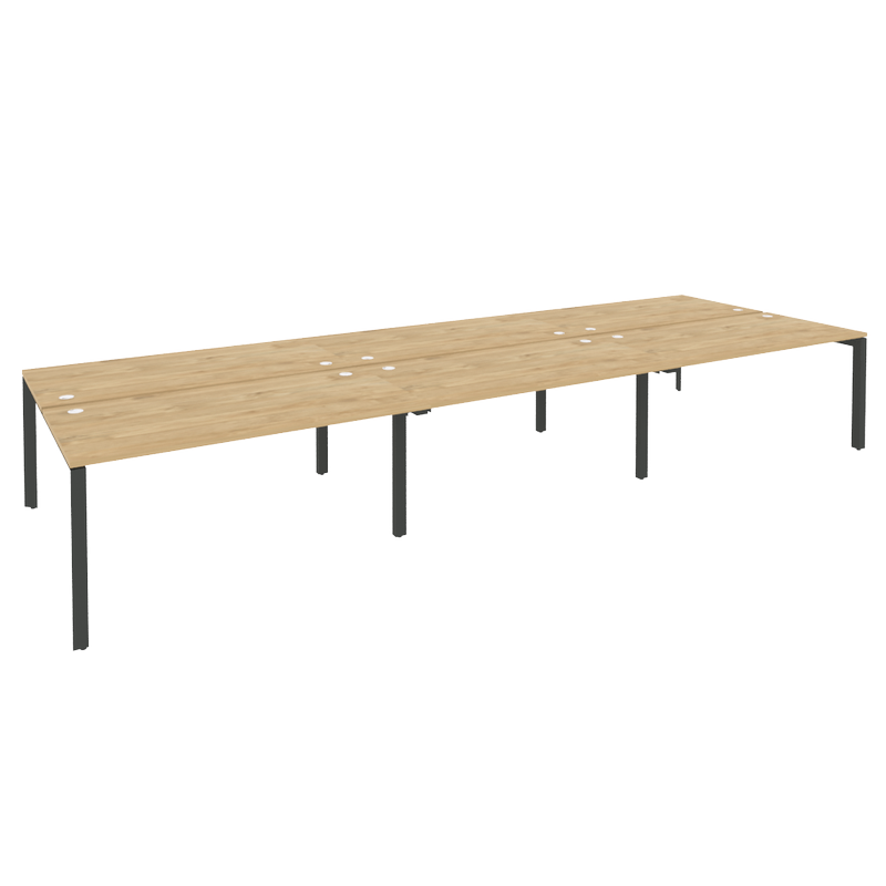 Рабочая станция на П-образном м/к ONIX O.MP-D.RS-6.4.8 Тиквуд Светлый/Антрацит