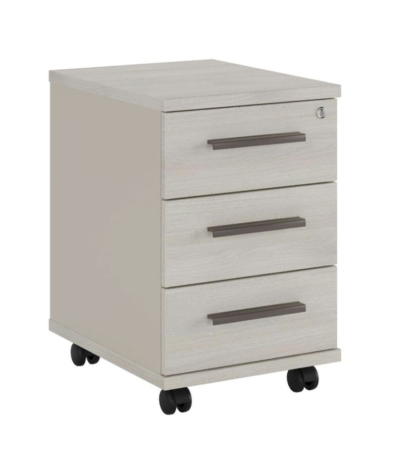 Тумба подкатная 3 ящика New Line NLN36330321 Дуб шамони светлый