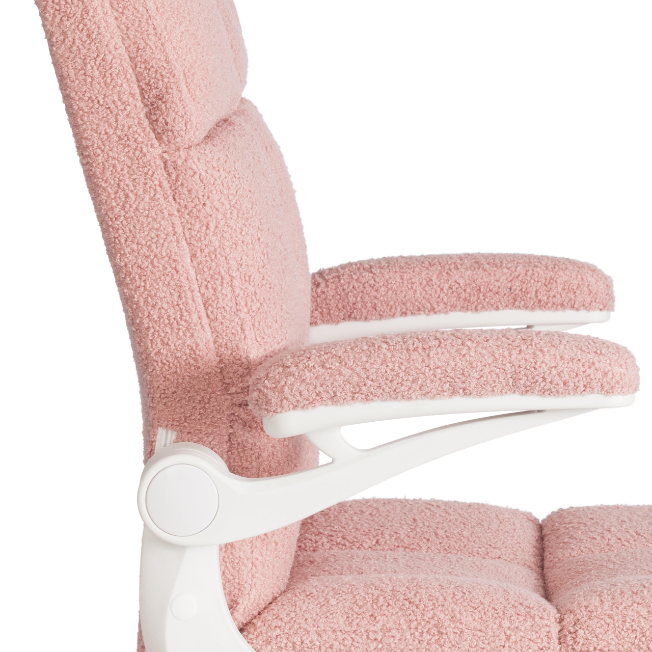 Кресло офисное Лугано Вх ткань теддй, розовый / Lugano Wh teddy,