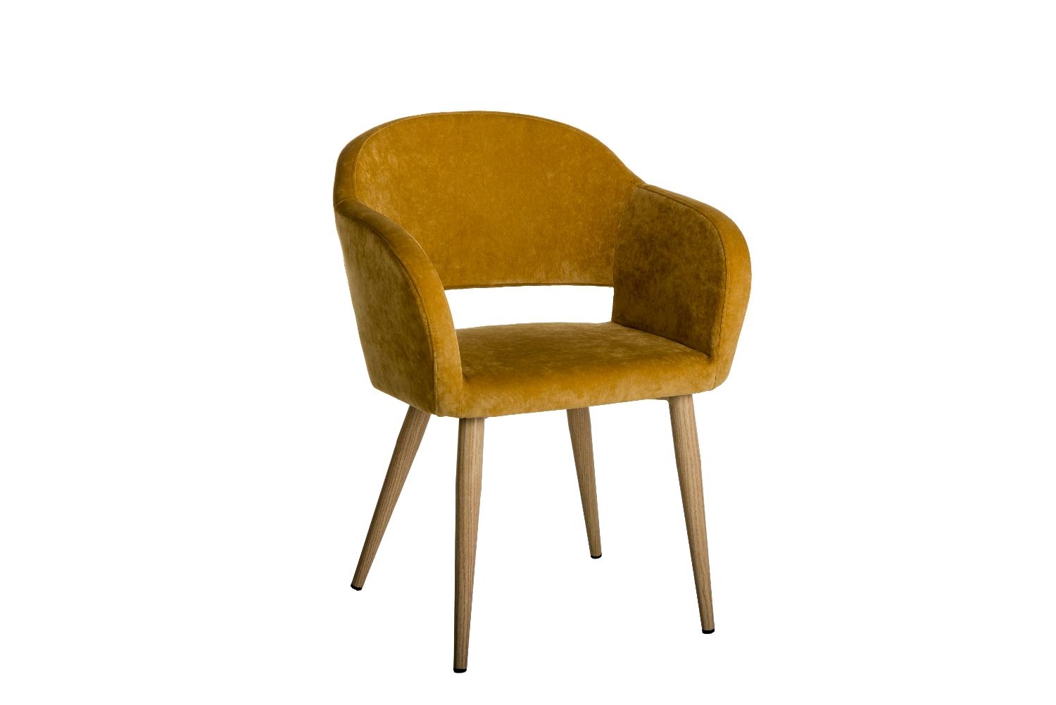 Стул Oscar Желт/Натуральный Дуб