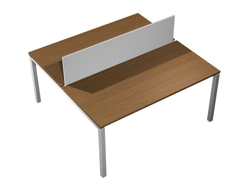 Рабочая станция с настольным экраном Profiquadro КВ 0133 Орех ногаро/белый премиум