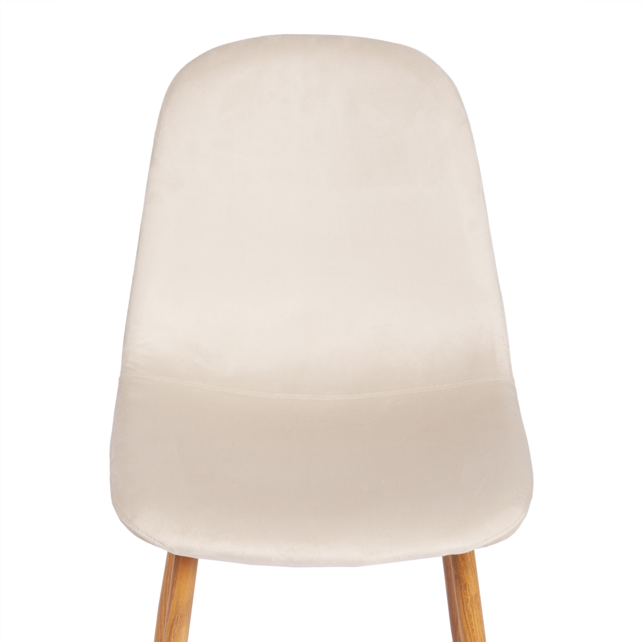 Стул BREEZE (mod. 4724) вельвет/металл, 44 х 53 х 87 см, Light beige (светло-бежевый) HLR1 / натуральный