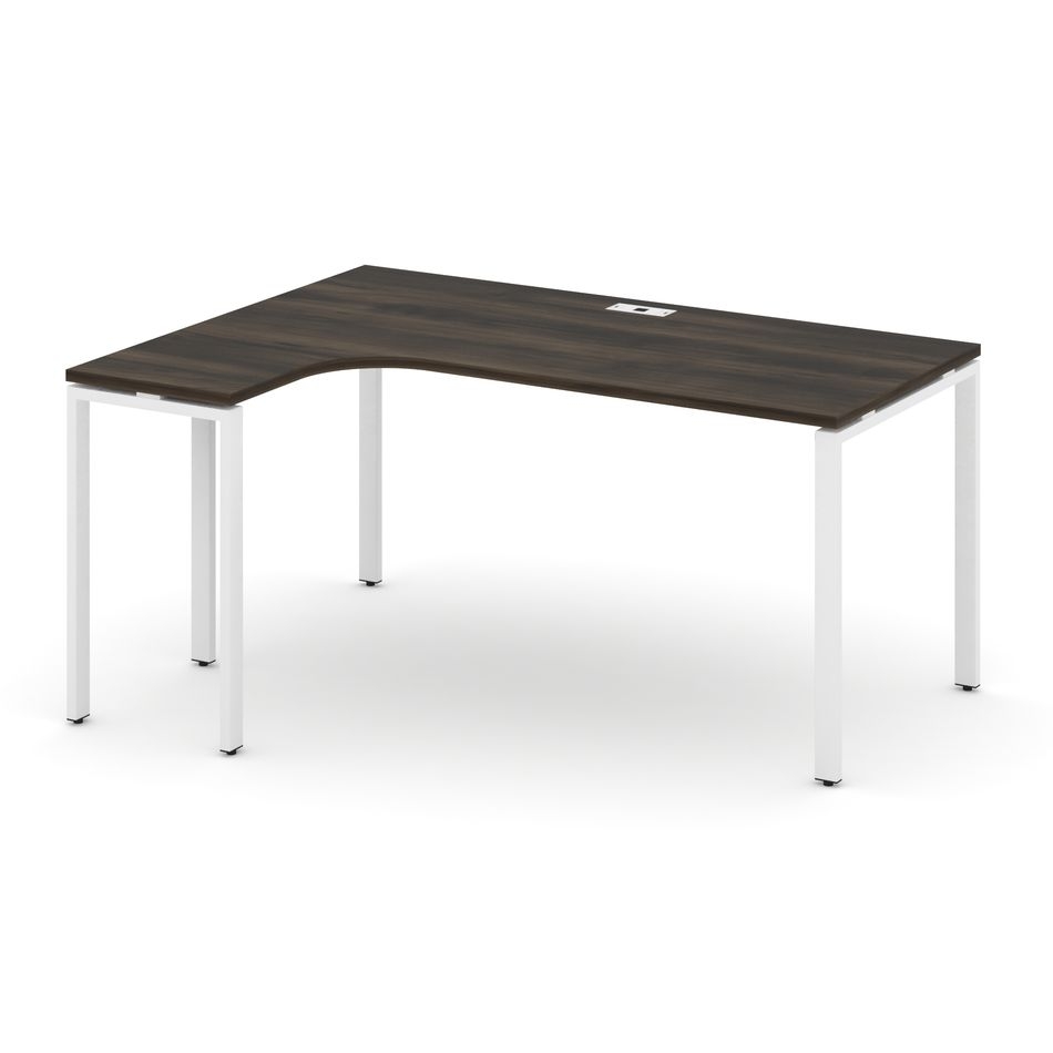 Стол эргономичный левый CONCEPT CN.OSA-002(L) Дуб Мали Белый