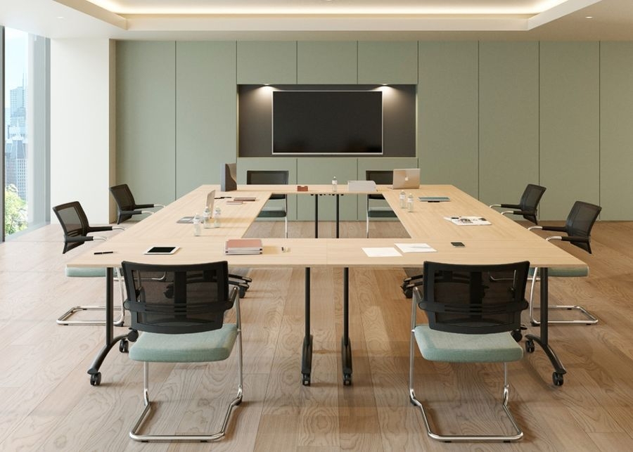 Комплект столов для тренинг-класса SHIFT №02 Гикори Черный