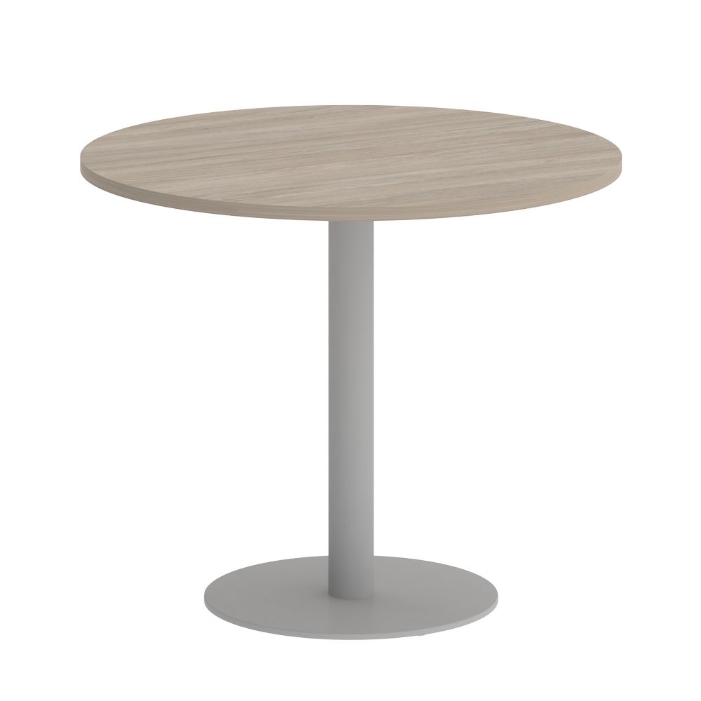 Стол журнальный круглый HOME OFFICE VR.SP-5-90.1 Дуб Аттик/Серый металл