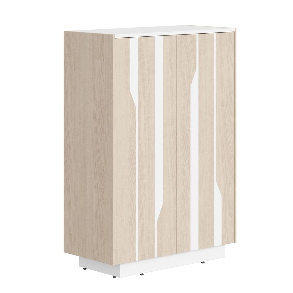 Шкаф средний Line СФ-574202 Дуб светлый Белый
