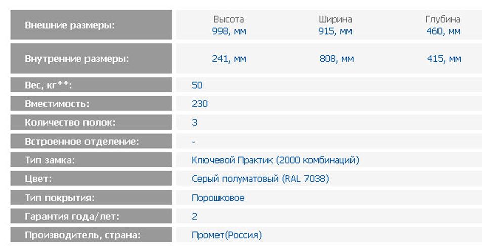 Картотечный шкаф металлический AMF 1091/3