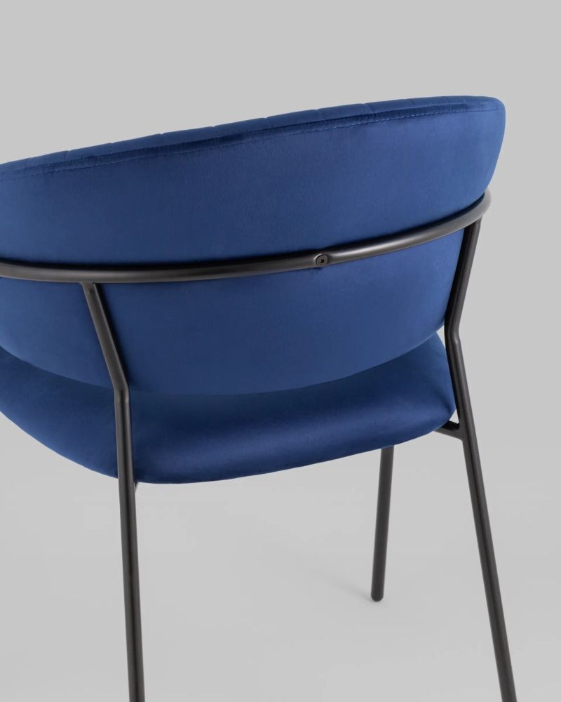 Стул Бруно велюр Синий