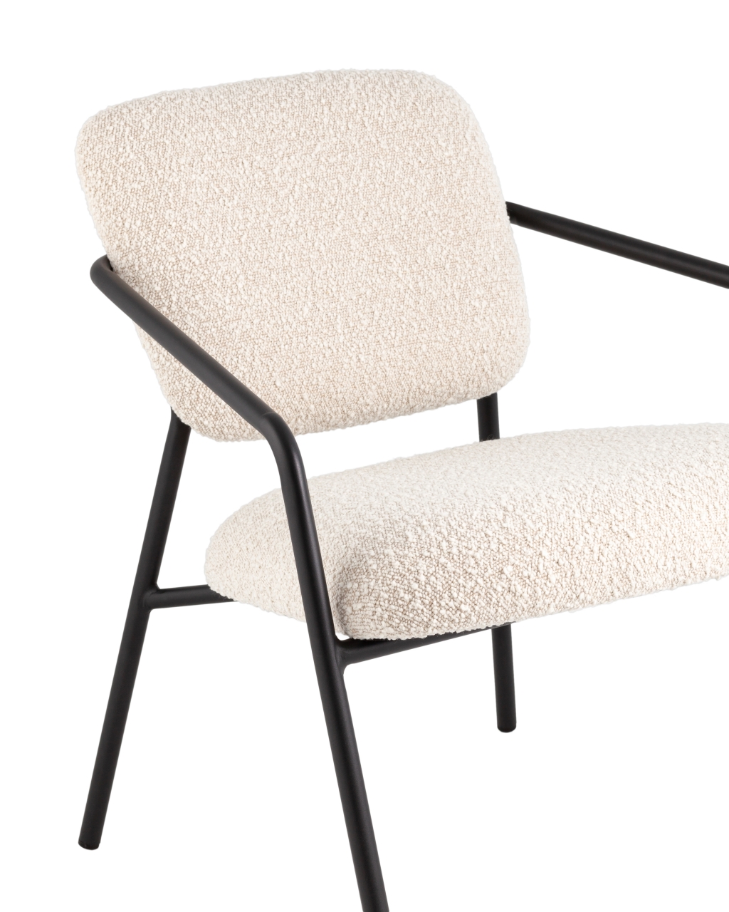 Кресло лаунж Rooney букле белый