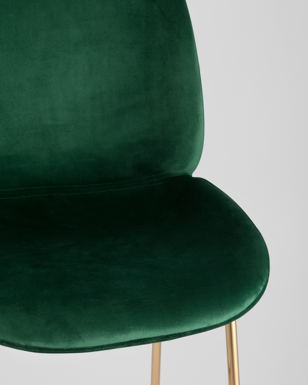 Стул барный Beetle Lite PU со спинкой Изумрудный