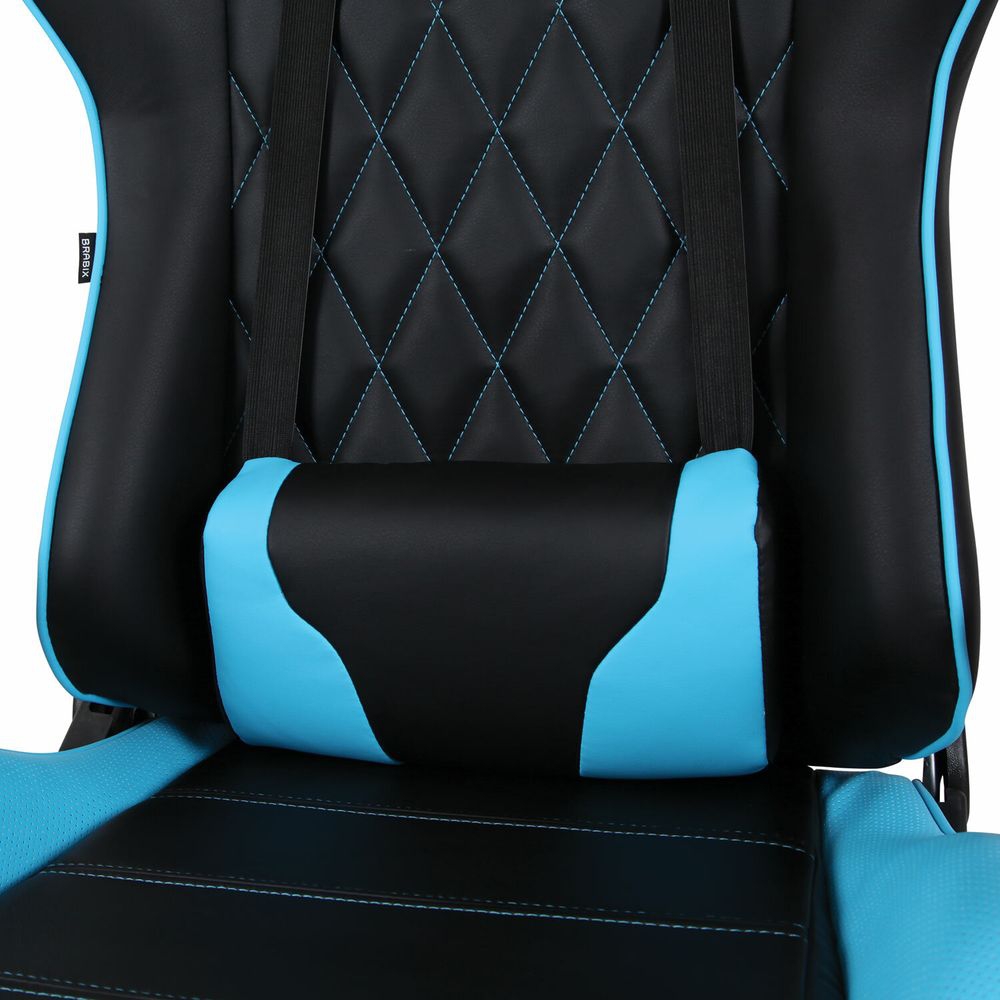 Кресло компьютерное BRABIX BRABIX GT Master GM-110 Черный-голубой
