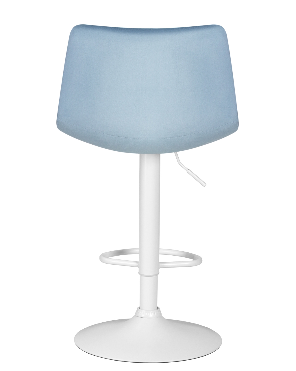 Стул барный DOBRIN TAILOR WHITE (пудрово-голубой велюр (MJ9-74)) 2 шт