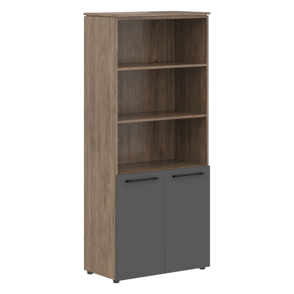 Шкаф с 1 комплектом глухих малых дверей MORRIS TREND MHC 85.5 Антрацит/Кария Пальмира
