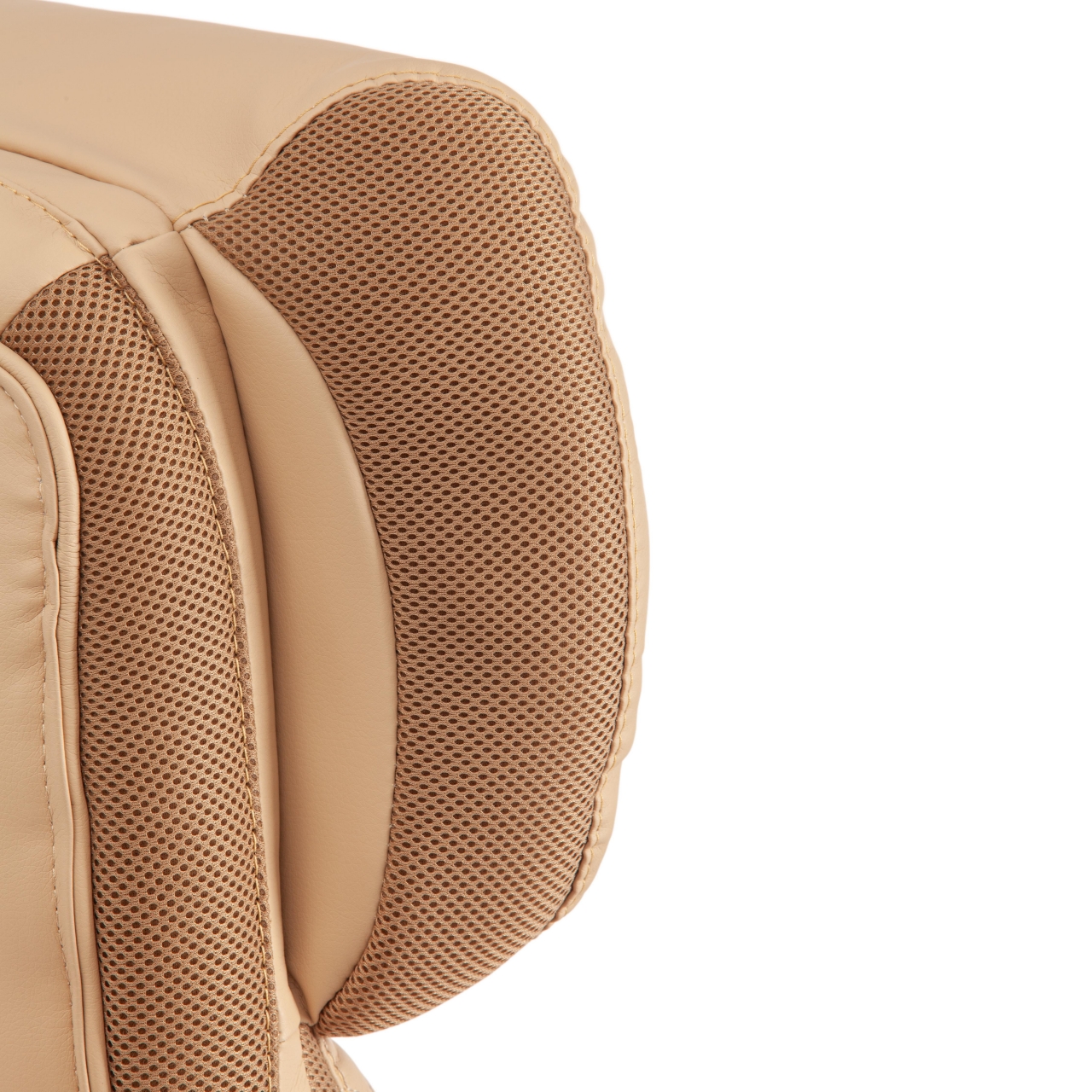 Кресло CHIEF кож/зам/ткань, бежевый/бронза, 36-34/21