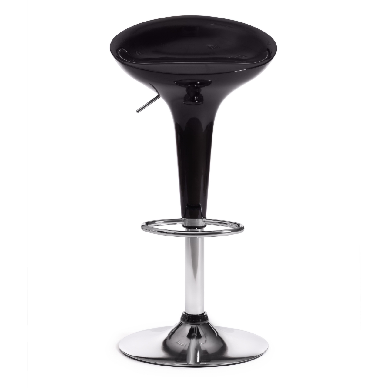 Стул барный NAIL (mod. KY801) металл/пластик, 42*44*67-88 см, черный/хром