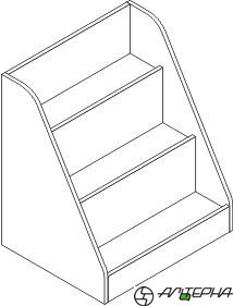 Книжный уголок Незнайка КУ-3 Орех