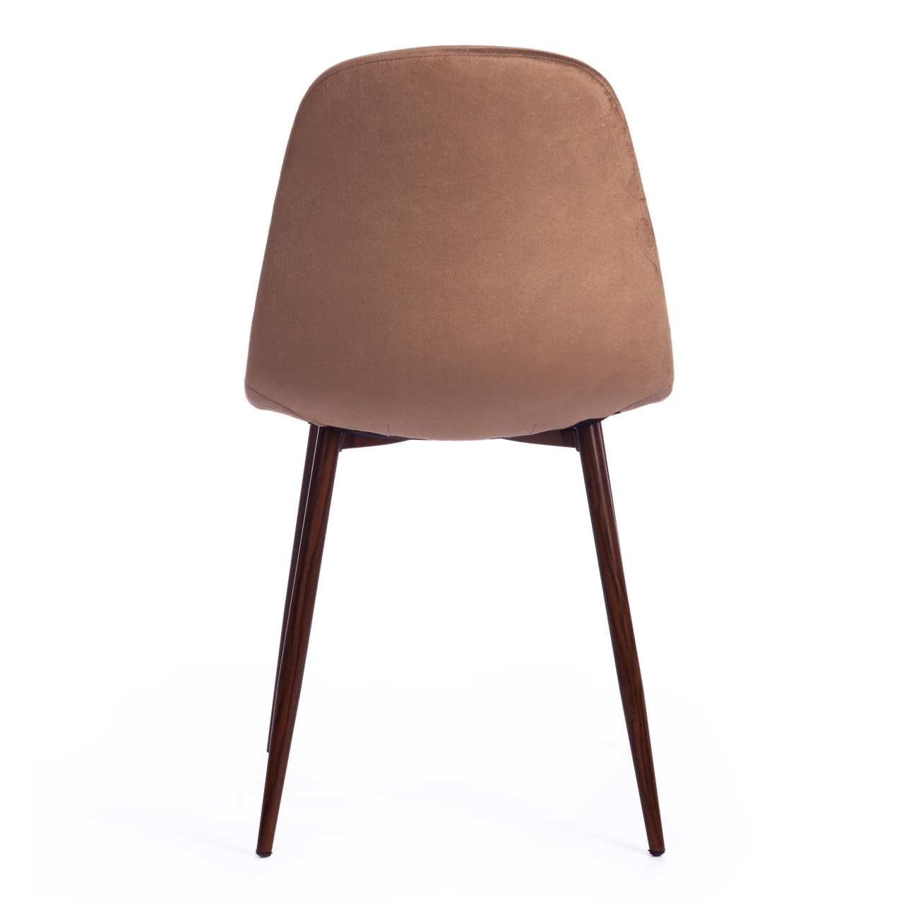 Стул BREEZE (mod. 4724) вельвет/металл, 44 х 53 х 87 см, Brown (коричневый) HLR11 / орех