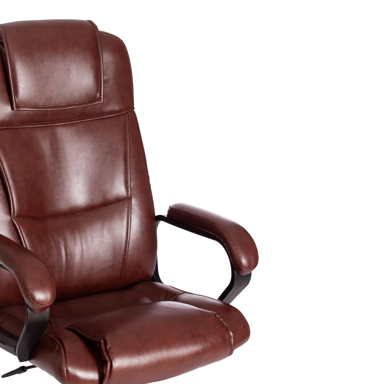 Кресло BERGAMO (22) кож/зам, коричневый, 2 TONE