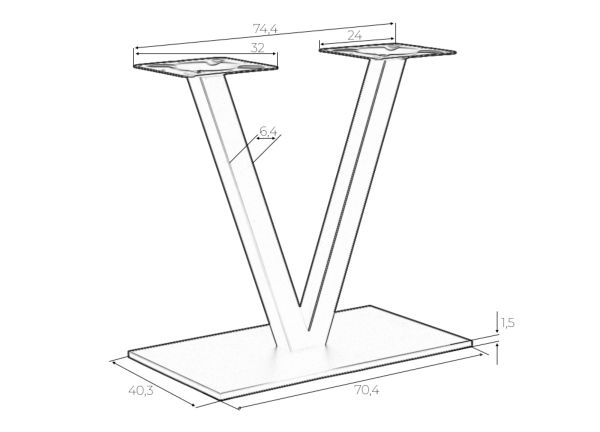Подстолье обеденное DOBRIN VECTOR