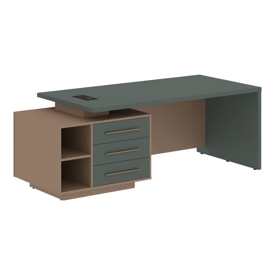 Стол руководителя левый VELION VCT 2190 L Нефрит Кобра