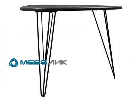 Стол журнальный Престон Бетон/черный