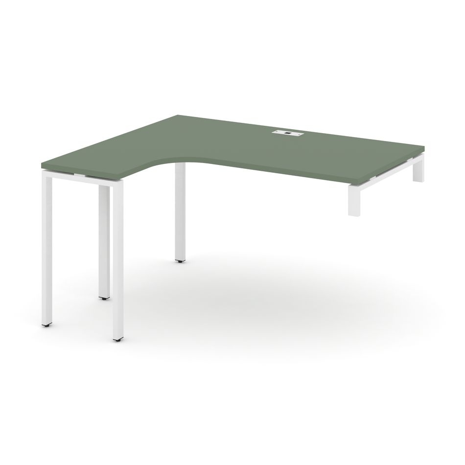 Стол-надставка на опорную тумбу (левый) CONCEPT CN.OSAN-003(L) Дуб Мали Белый