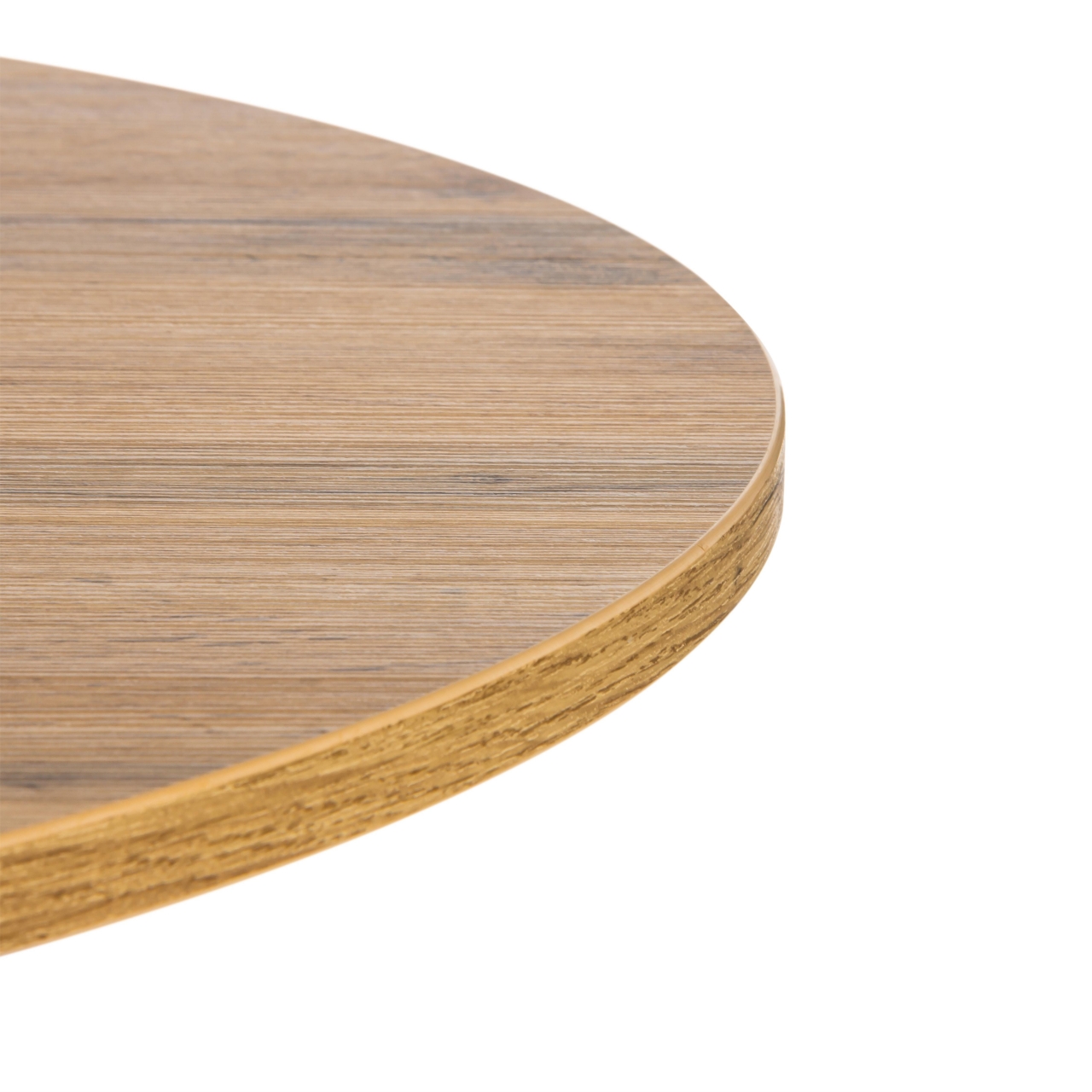 Стол URANUS ЛДСП/металл, 90x90x77 см, Дуб вотан/Черный