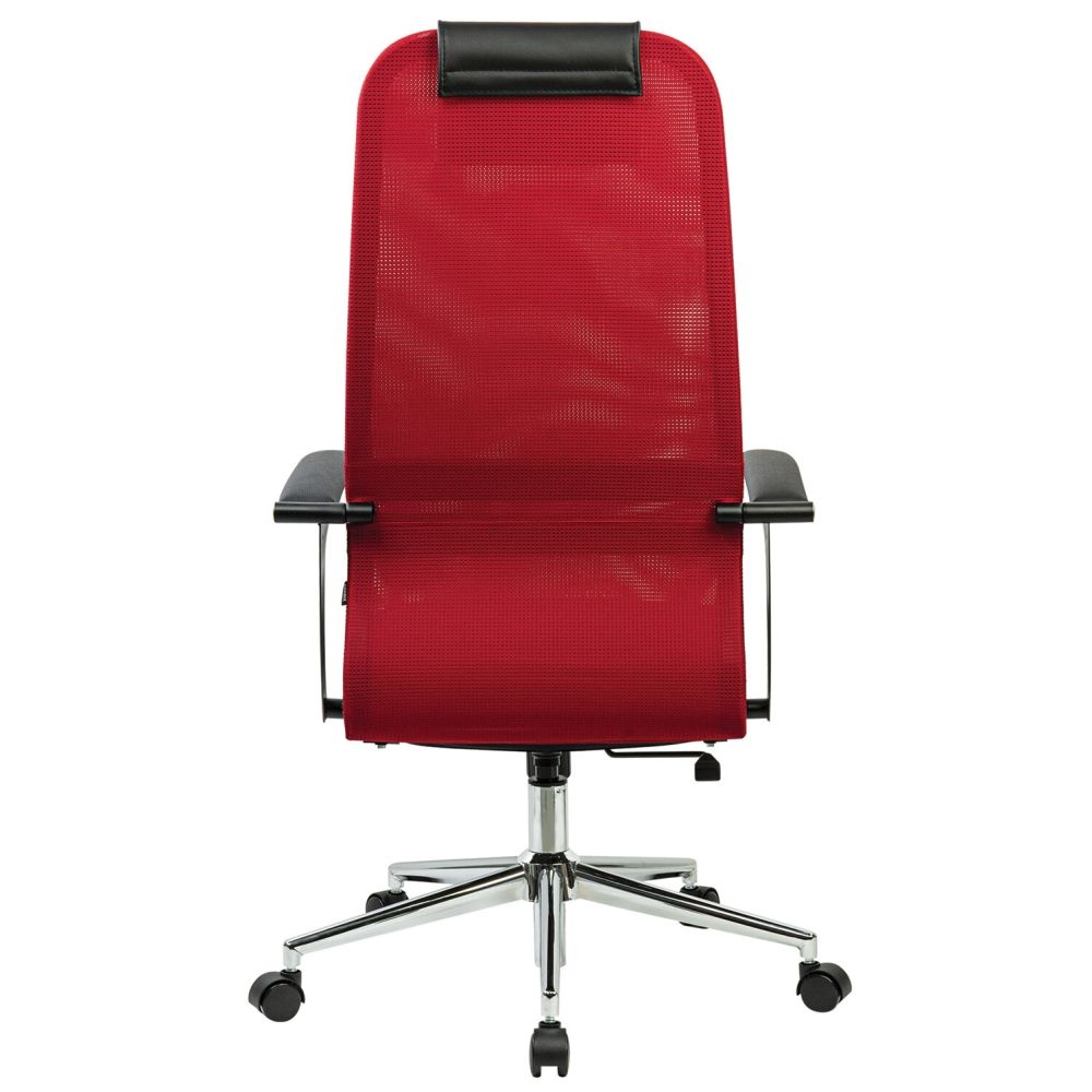 Кресло руководителя BRABIX PREMIUM Ultimate EX-801 хром Черное/красное