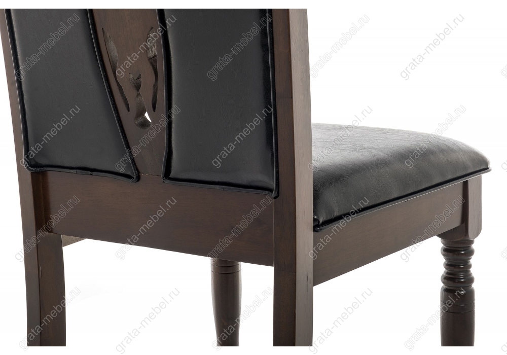 Стул деревянный Gala dirty oak / black
