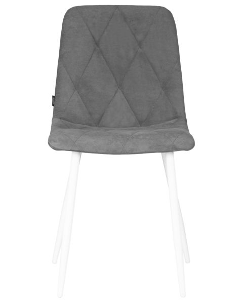 Стул обеденный DOBRIN CHILLY ROMBO (Серый Simple 33, основание белый) 4 шт
