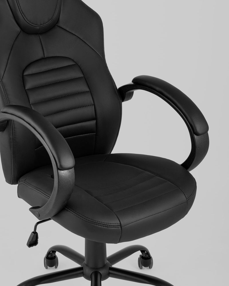 Геймерское кресло TopChairs Racer Midi Черный