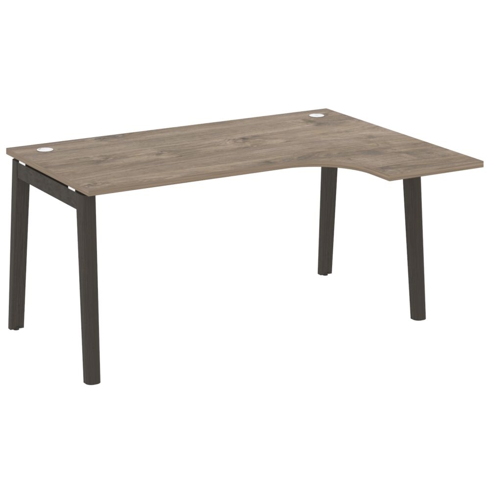 Стол эргономичный левый ONIX WOOD OW.SA-4(R) Тиквуд Темный/Темный