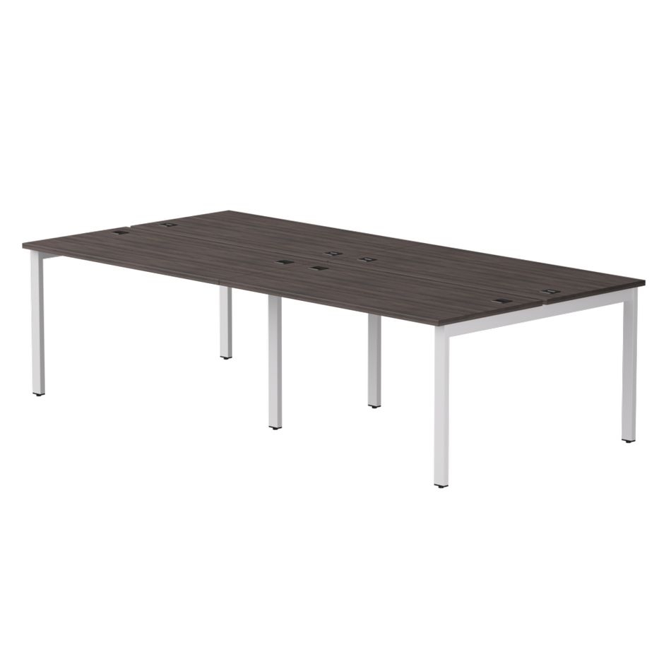 Бенч-система на 4 места на металлокаркасе, опоры 45 гр Everprof EVO 254S0 (3160) Дуб Пасадена Белый