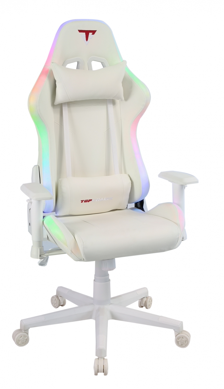 Кресло спортивное с подсветкой TopChairs GMM-080 белый