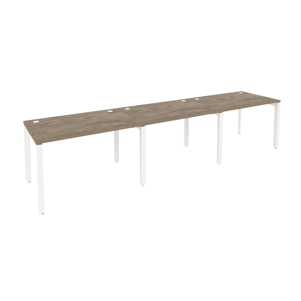 Рабочая станция на П-образном м/к ONIX O.MP-RS-3.2.8 Тиквуд Темный/Белый