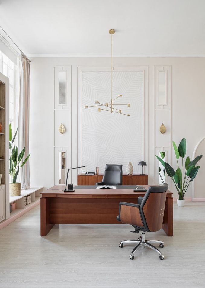 Комплект мебели для кабинета руководителя LAGO №06 Итальянский орех Черный