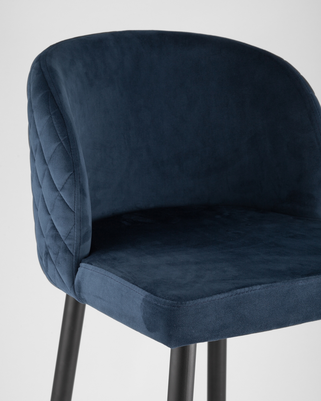Барный стул Оскар велюр Сине-зеленый
