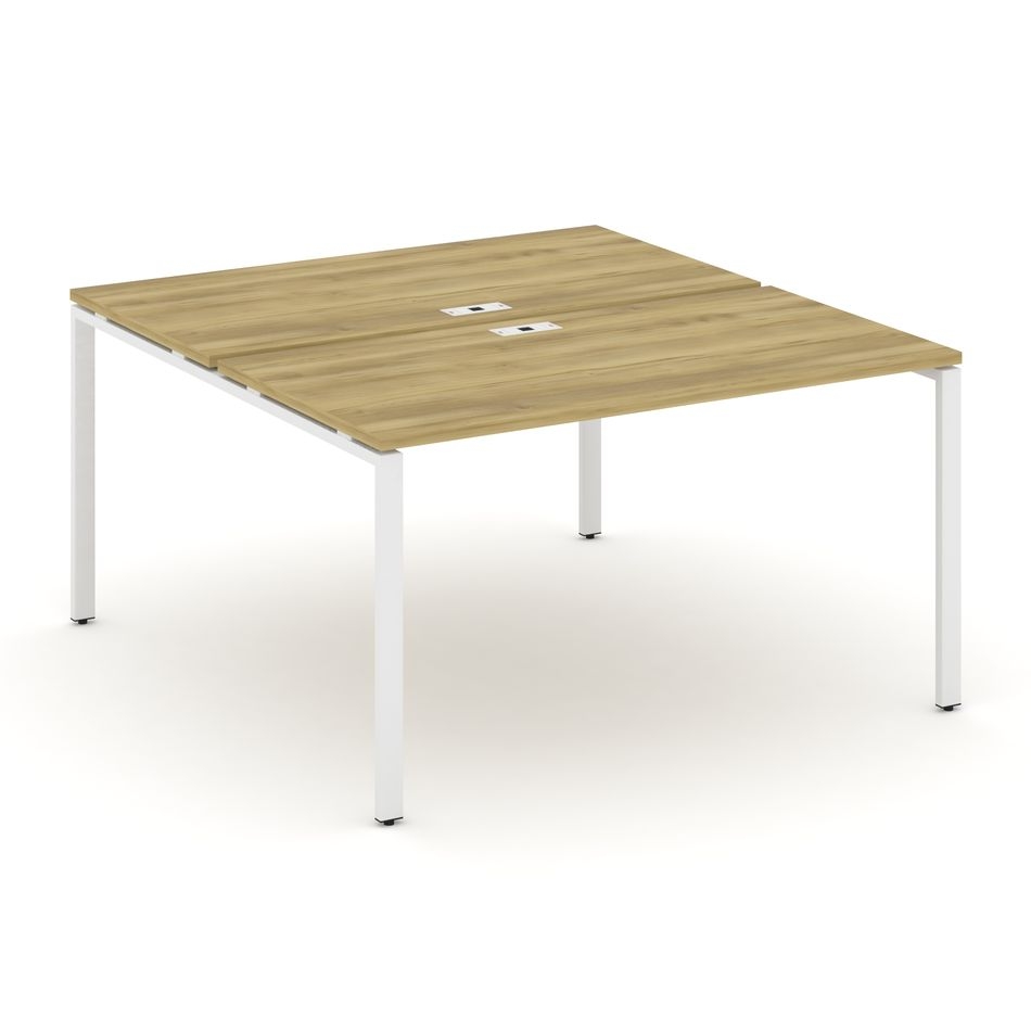 Рабочая станция двухсторонняя на 2 места CONCEPT CN.DRS-003 Дуб Винченцо Белый